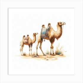 Camels 3 Art Print