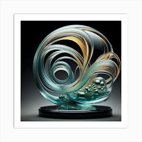 Swirls And Bubbles Art Print