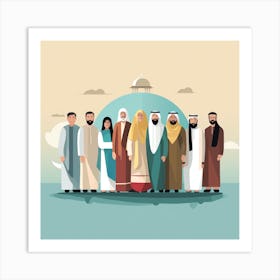 Muslims Art Print