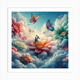 'Love In The Sky' 1 Art Print