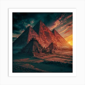 Egyptian Pyramids 2 Art Print