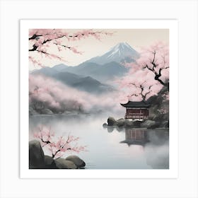 Misty Mountain Art Print