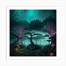 Dark Forest 1 Art Print