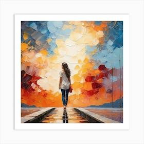 Abstract painting Art Print