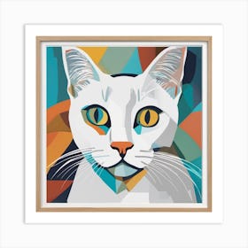 picasso cat Art Print
