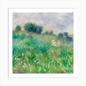 Claude Monet In A Meadow Art Print