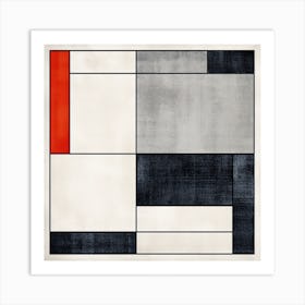 Ethereal Echo: Squares Art Print