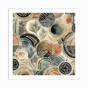 Abstract Circles 2 Art Print