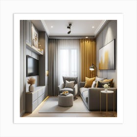 Modern Living Room Art Print