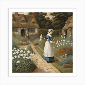 Mistress Mary's garden Art Print