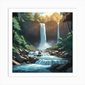 Eternal Falls Art Print