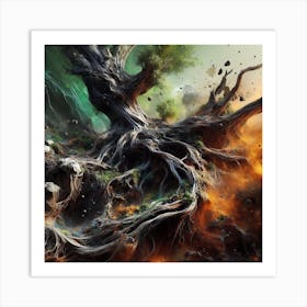 Nature Tree Exposed Art Print