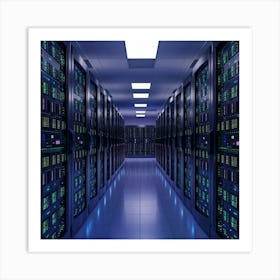 Server Room 4 Art Print