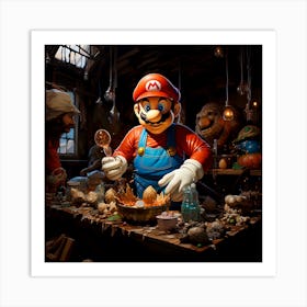 Mario Bros 12 Art Print
