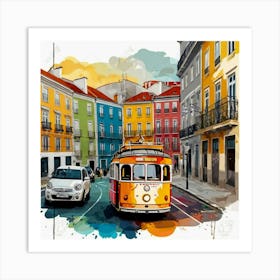 Lisbon Tram 3 Art Print