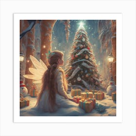 Christmas Fairy Art Print