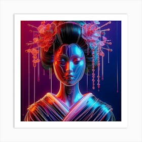 Japan Geisha Visual 96 Art Print