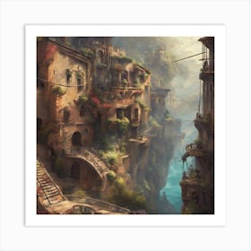 Fantasy City 21 Art Print