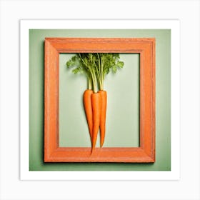 Carrots In A Frame 43 Art Print