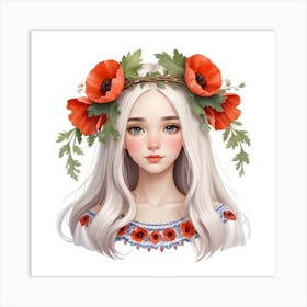 Russian Girl Art Print