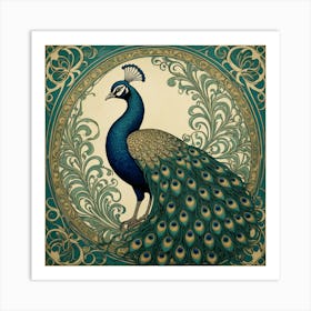 Peacock 42 Art Print