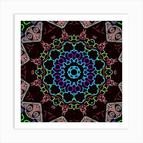 Psychedelic Mandala 23 Poster