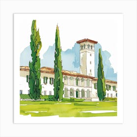 California Villa Art Print