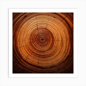 Circle Of Wood Art Print