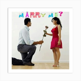 Marry me Art Print