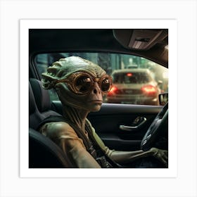 Alien Car 2 1 Art Print