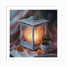 Lantern In A Window Art Print