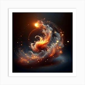 Fire art Art Print