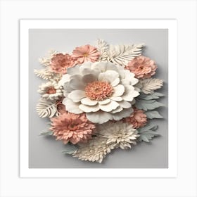 Flowers On A Wall Art Print