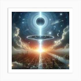 Alien Spaceship Art Print