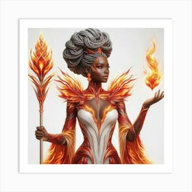 Fire Goddess-11 Art Print