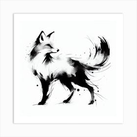 Fox Painting Art Print