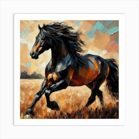 Horse Painting 9 Art Print