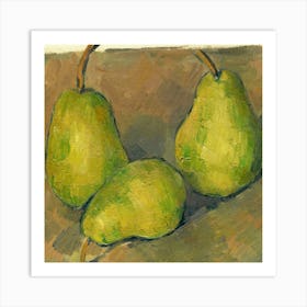 Three Pears Art Print