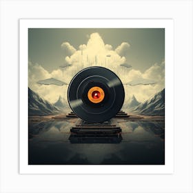  Black Retro 80s Album 3 993c Art Print