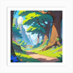 Path In The Forest 1 Art Print