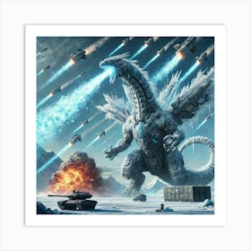 Tundra Leviathan Arctic Barrage Art Print