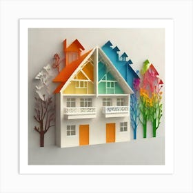 Paper House 2 Art Print