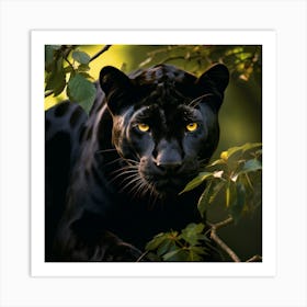 Black Panther in the Amazon Art Print