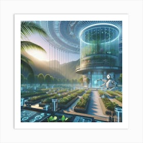 Futuristic City 19 Art Print