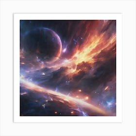 Space Background Art Print