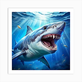 Great White Shark 3 Art Print