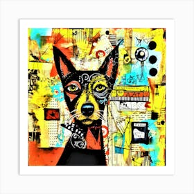 Serious Doggy - Pet Qwerks Art Print