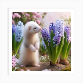 Ferret In Spring Art Print