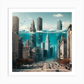 Underwater City 8 Art Print