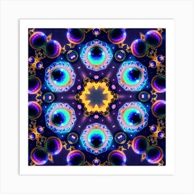 Psychedelic Mandala 3 Art Print